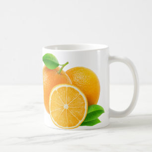 オレンジ色の果実 コーヒーマグカップ