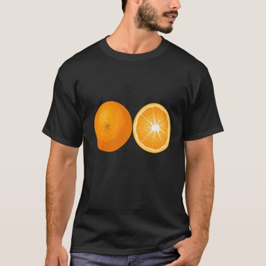オレンジ色の果実 Tシャツ (正面)