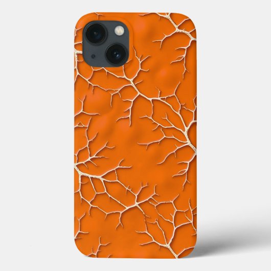 オレンジ色の枝模様が映えるiPhoneケース Case-Mate iPhoneケース (裏面)