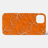 オレンジ色の枝模様が映えるiPhoneケース Case-Mate iPhoneケース (裏面 (横))