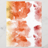 オレンジ色の染みソフトパステルスクラップブック (裏面)