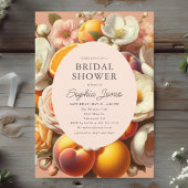 オレンジ色の柔らかな花が咲く ピンクの別荘へのお誘い 招待状