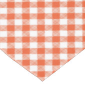 オレンジ色の格子状秋パターン テーブルクロス (アングル)