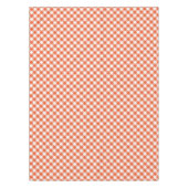 オレンジ色の格子状秋パターン テーブルクロス (正面)