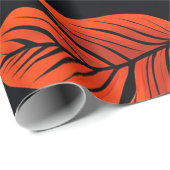 オレンジ色の森：暖かいトーンの紅葉 ラッピングペーパー (ロールコーナー)