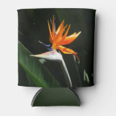 オレンジ色の極楽鳥花 缶クーラー (正面)