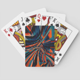 オレンジ色の正方形のスケッチ（ツイスト基体上に整列） トランプ