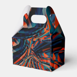 オレンジ色の正方形のスケッチ（ツイスト基体上に整列） フェイバーボックス