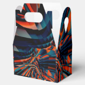 オレンジ色の正方形のスケッチ（ツイスト基体上に整列） フェイバーボックス (オープン)