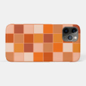 オレンジ色の正方形の濃淡 Case-Mate iPhoneケース (裏面(横))