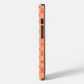 オレンジ色の正方形ピクセル Case-Mate iPhoneケース (裏面 / 左)