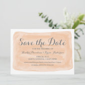 オレンジ色の水の色を保存する招待状 セーブザデート (スタンド正面)