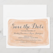 オレンジ色の水の色を保存する招待状 セーブザデート (正面/裏面)