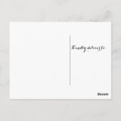 オレンジ色の水の色Chevronありがとうはがき ポストカード (裏面)