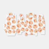 オレンジ色の水彩パンプキンパターン フェイバーボックス (折り畳みなし)