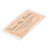 オレンジ色の水彩日付磁石を保存 マグネット (左側)