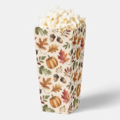 オレンジ色の水彩画パンプキンリーフポップコーン フェイバーボックス (はじけた状態)