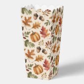 オレンジ色の水彩画パンプキンリーフポップコーン フェイバーボックス (正面)