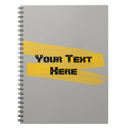 オレンジ色の水彩画 ノートブック (正面)