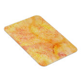 オレンジ色の水彩背景 マグネット (右側)