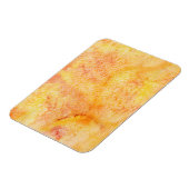 オレンジ色の水彩背景 マグネット (左側)