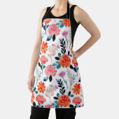 オレンジ色の水色の花 エプロン (インサイチュ)