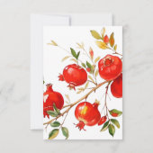 オレンジ色の水色テーマ明るい色 サンキューカード (裏面)