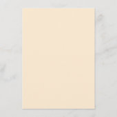 オレンジ色の水色バルーンバニー赤ちゃんシャワービンゴ エンクロージャーカード (裏面)