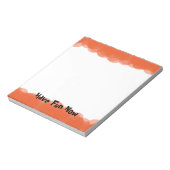 オレンジ色の泡 ノートパッド (回転)