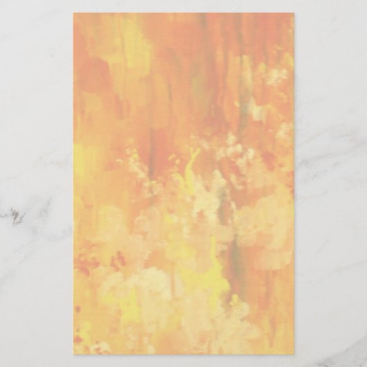 オレンジ色の洗濯の文房具 便箋 (正面)