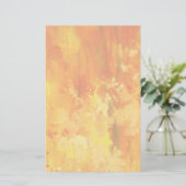 オレンジ色の洗濯の文房具 便箋 (スタンド正面)