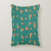 オレンジ色の浮きキャピバル アクセントクッション (正面(垂直))