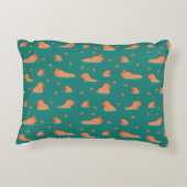 オレンジ色の浮きキャピバル アクセントクッション (裏面)