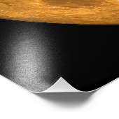 オレンジ色の満月 フォトプリント            (角)