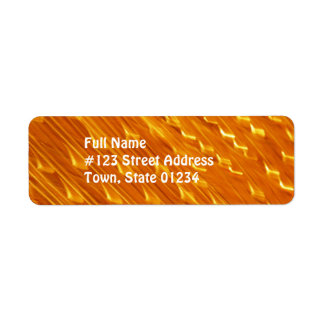 オレンジ色の溶岩宛名ラベル ラベル