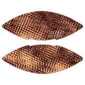 オレンジ色の濃い十字型の傷と影 アメリカンフットボール (パネル)