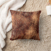 オレンジ色の濃い十字型の傷と影 クッション (ブランケット)