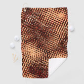 オレンジ色の濃い十字型の傷と影 ゴルフタオル (インサイチュ)