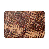 オレンジ色の濃い十字型の傷と影 バスマット (正面)