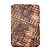 オレンジ色の濃い十字型の傷と影 バスマット (正面縦)