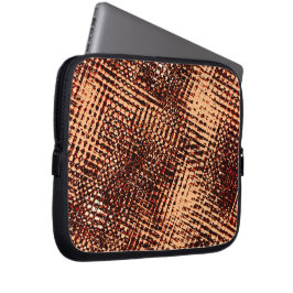 オレンジ色の濃い十字型の傷と影 ラップトップスリーブ