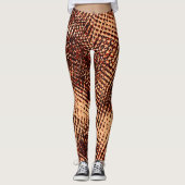 オレンジ色の濃い十字型の傷と影 レギンス (正面)