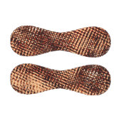 オレンジ色の濃い十字型の傷と影 野球ボール (パネル)