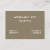 オレンジ色の灰色の三角形ジオメトリ 名刺 (裏面)