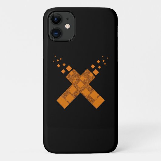 オレンジ色の炎の死カルト十字火トーチ儀式 Case-Mate iPhoneケース (裏面)
