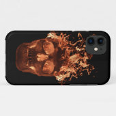 オレンジ色の炎スカルiPhone 5Gケース Case-Mate iPhoneケース (裏面(横))