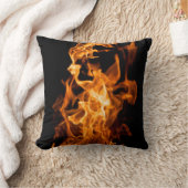 オレンジ色の炎 クッション (ブランケット)