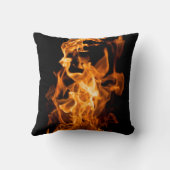 オレンジ色の炎 クッション (裏面)