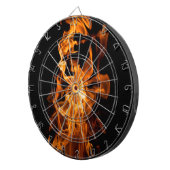 オレンジ色の炎 ダーツボード (正面右)