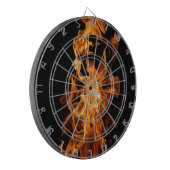 オレンジ色の炎 ダーツボード (正面左)